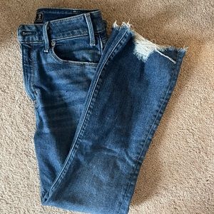 Abercrombie Simone High Rise Ankle Flare Jeans (petite)